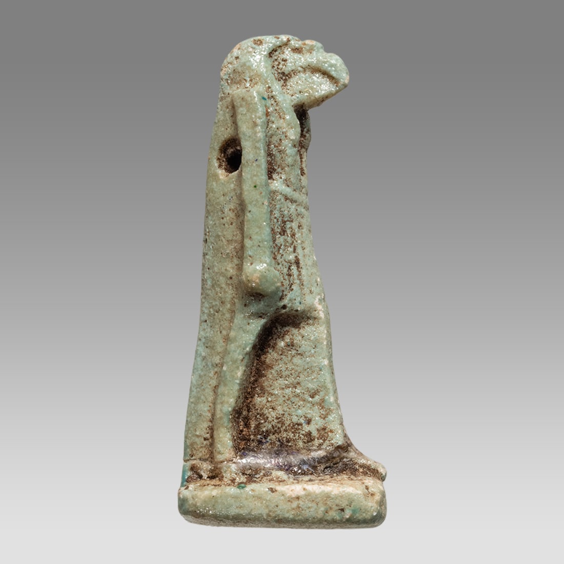 Ancient Egyptian Faience Amulet ibis-headed Thoth c.664-332 BC. (1 of 2)