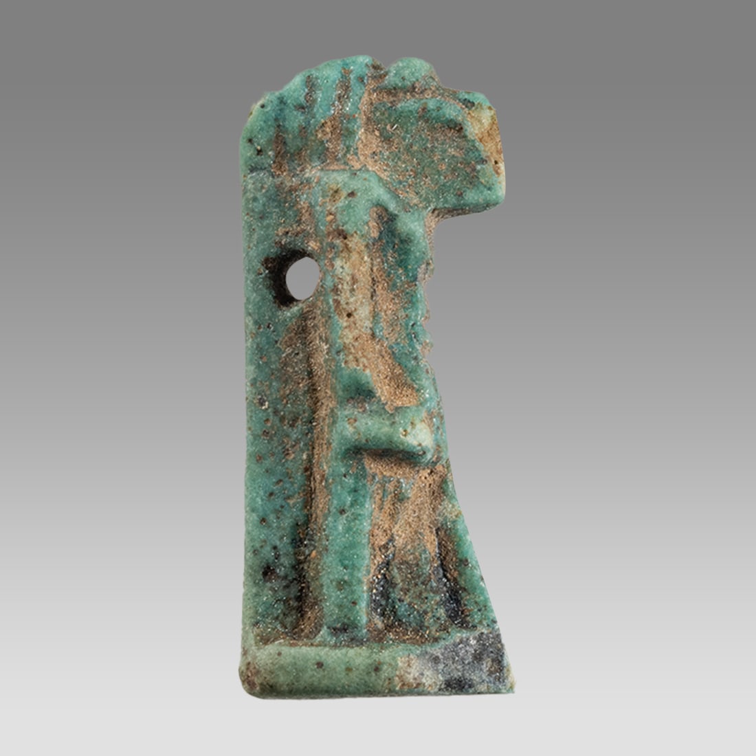 Ancient Egyptian Faience Amulet ibis-headed Thoth c.664-332 BC. (1 of 2)