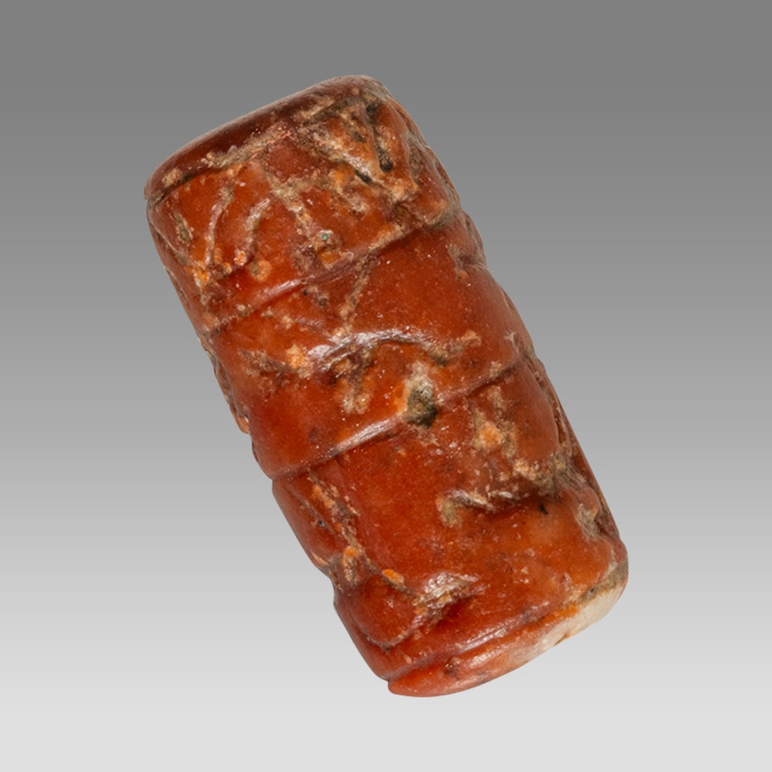 Mesopotamian Agate Cylinder Seal. (1 of 3)