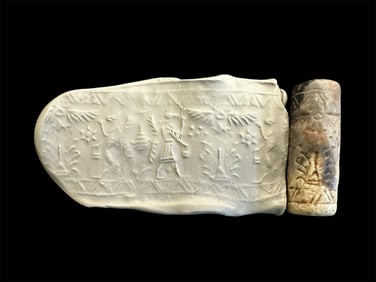 Mesopotamian Stone Cylinder Seal.
