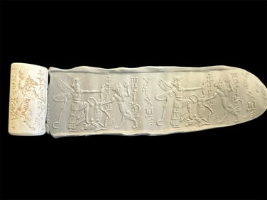 Mesopotamian Style Stone Cylinder Seal.