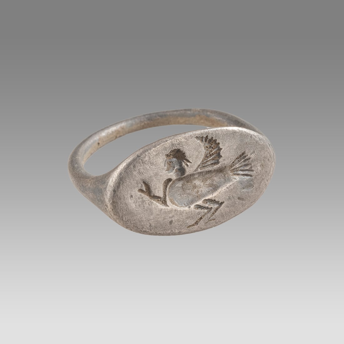 Ancient Roman Silver Ring c.2nd century AD. (1 of 1)