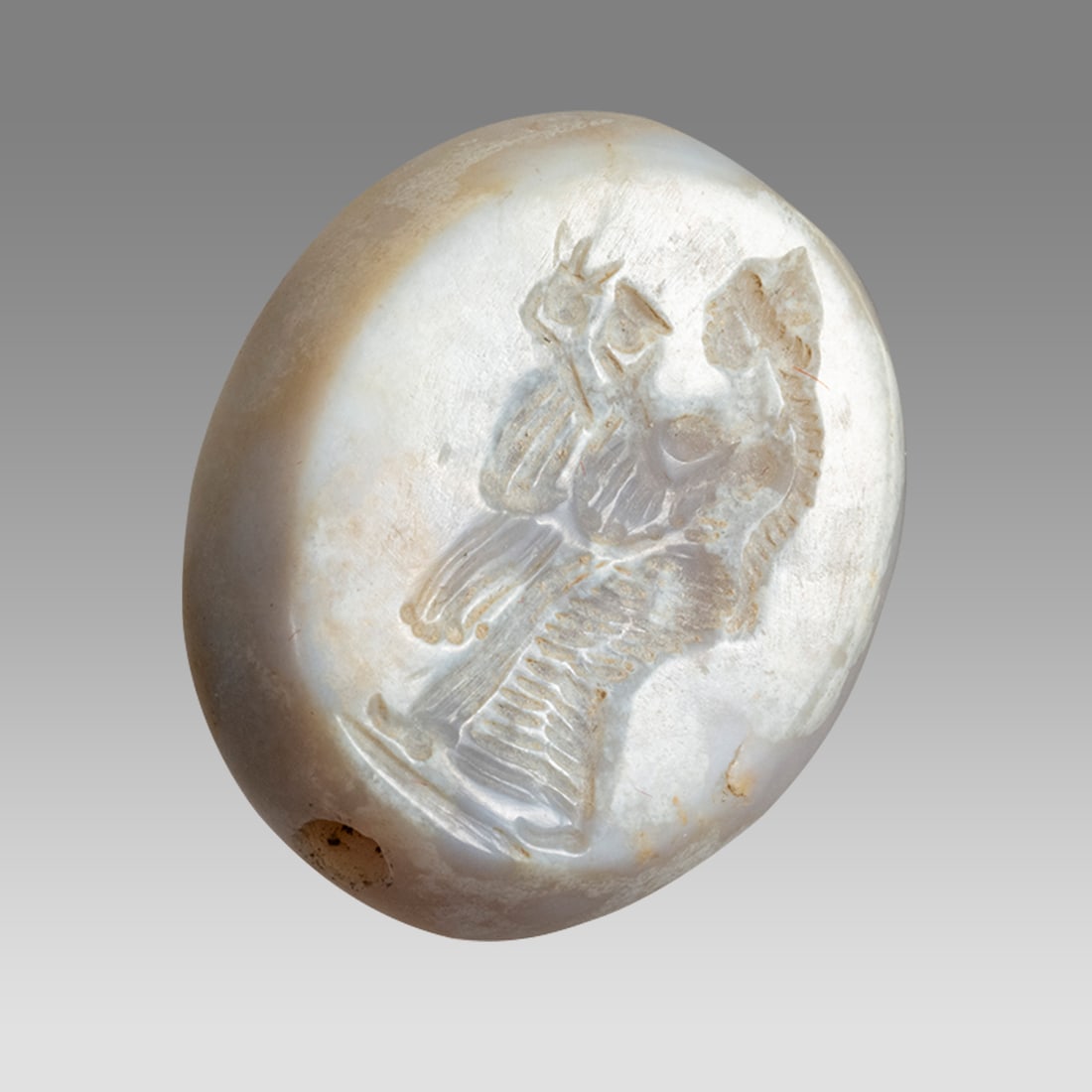 Ancient Mesopotamian Agate Stamp Seal. (1 of 1)