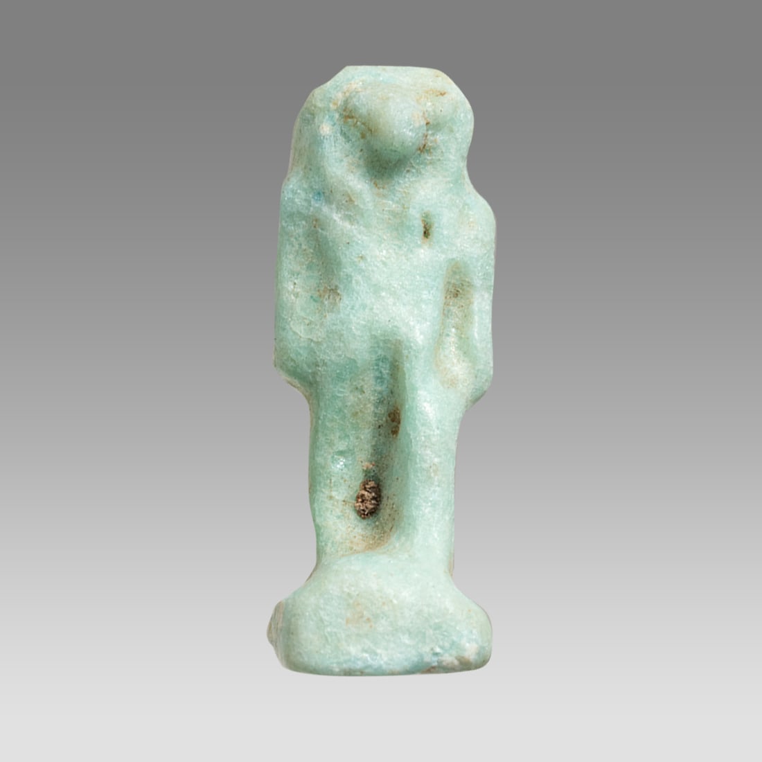 Ancient Egyptian Faience Ram Headed god Khnum Amulet Late Period c.664-335 BC. (1 of 2)