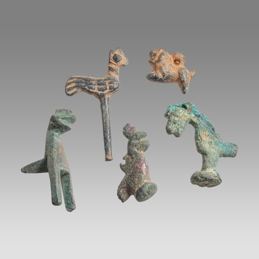 Lot of 5 Ancient Roman Bronze Animals c.1st-2nd century AD. (1 of 1)