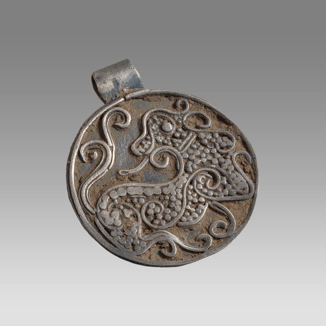 Antique Persian Silver Pendant With Lion. (1 of 1)