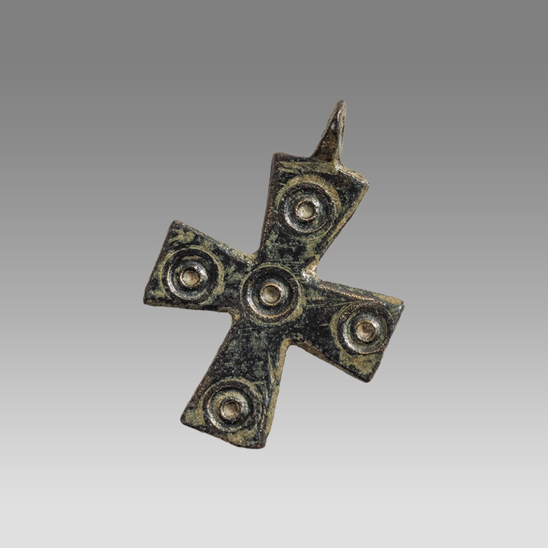 Ancient Byzantine Bronze Cross c.6th century AD. (1 of 1)