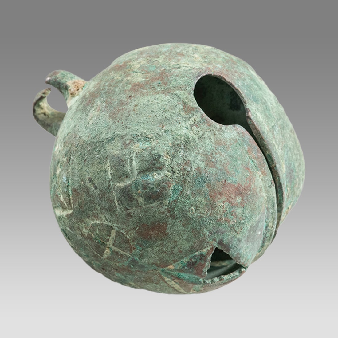 Ancient Byzantine Bronze Bell With Crosses c.6th century AD. (1 of 1)