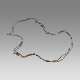 Ancient Egyptian Faience Bead Necklace c.300-50 BC.