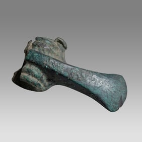 Lot of 2 Ancient Luristan Bronze Axe Heads c.1000 BC.