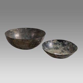 Lot of 2 Ancient Sasanian Bronze Bowls c.500 AD.