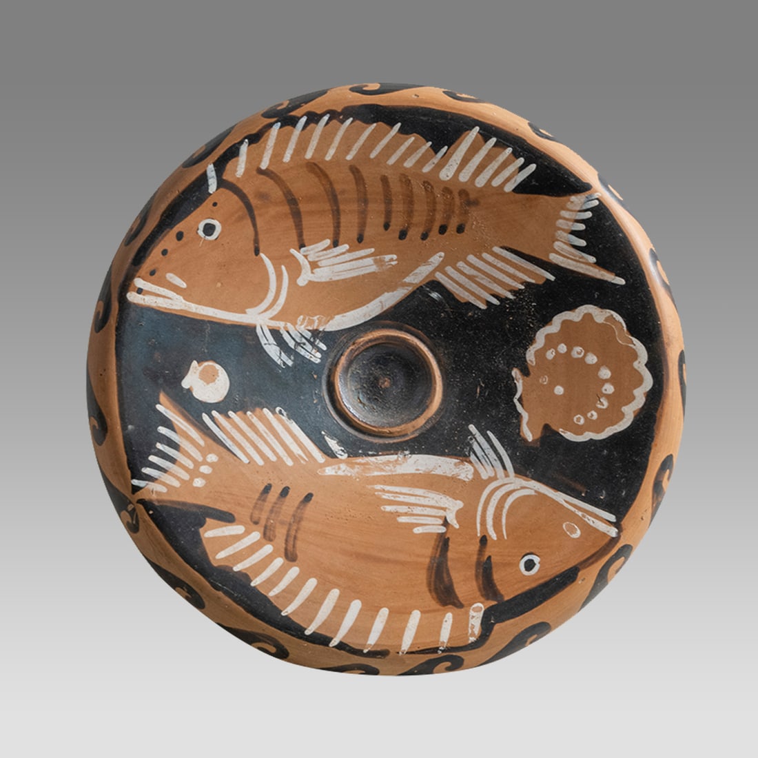 Apulian Magna Graecia Fish Bowl, Possibly Ancient?. (1 of 3)