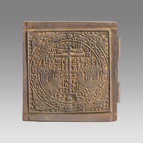 Antique Russian Bronze Icon.