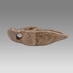 Ancient Islamic Stone Oil Lamp c.10th-14th century AD.