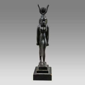 Egyptian Style Bronze Figure Of Isis.
