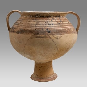 Ancient Iron Age Pottery Twin Handled Vessel c.1000 BC.