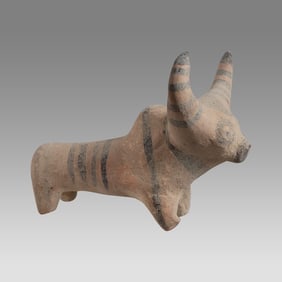 Lot of 3 Indus Valley Style Pottery Bulls.