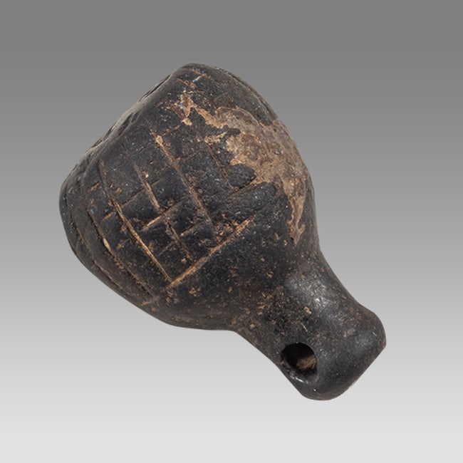 Ancient Islamic Glass Pendant Seal c.8th-12th century AD. (1 of 1)