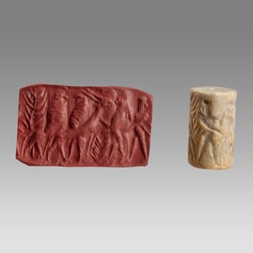 Mesopotamian Style Large Stone Cylinder Seal