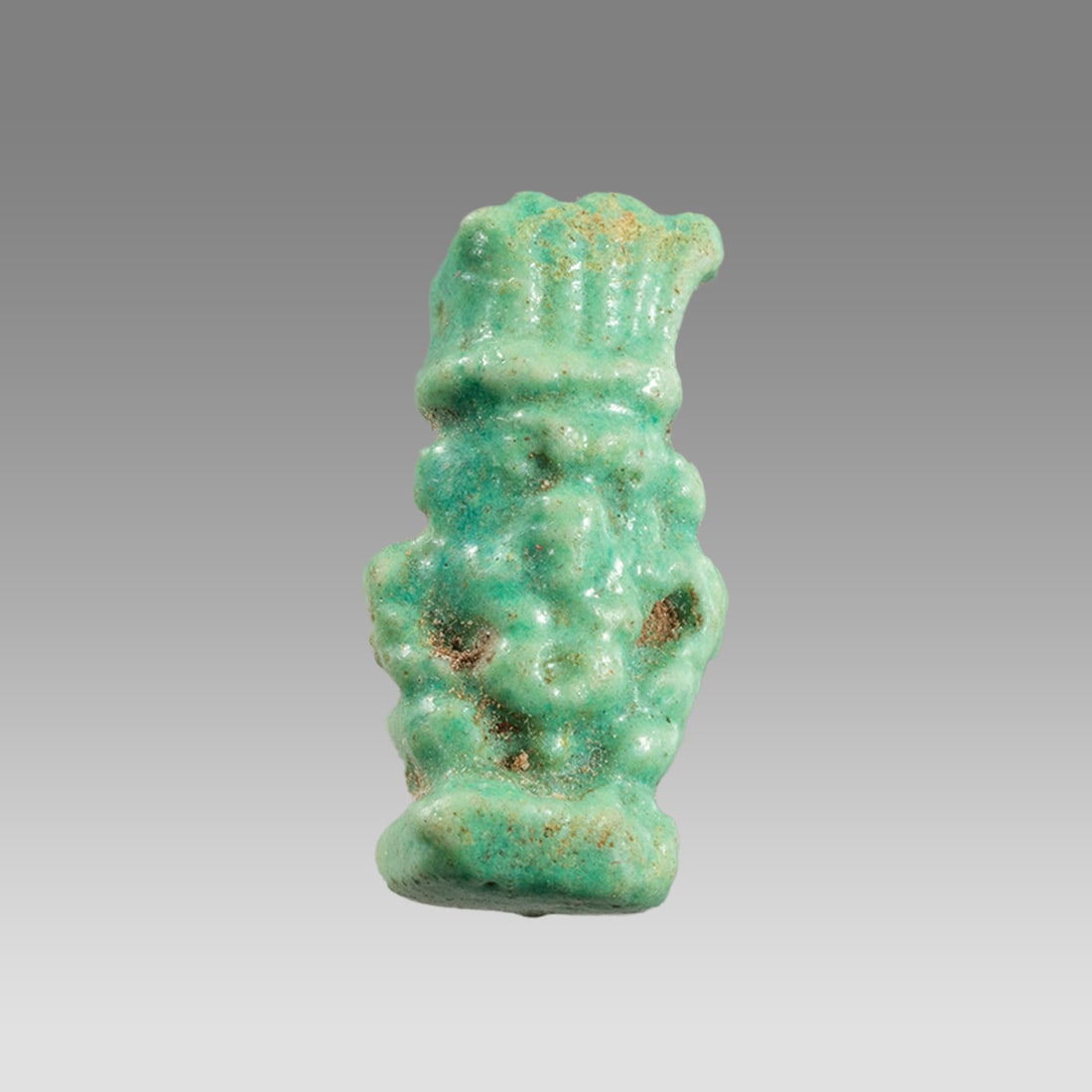 Ancient Egyptian Faience Bes Amulet c.300-50 BC. (1 of 1)