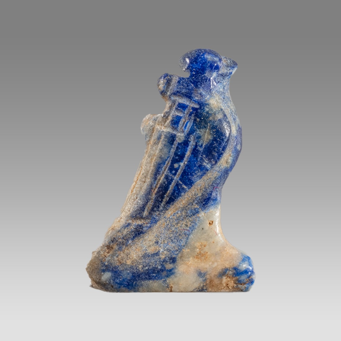 Ancient Egyptian Lapis Lazuli Stone Falcon Horus. (1 of 1)