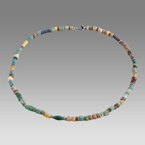 Ancient Egyptian Faience Bead Necklace c.300-50 BC.