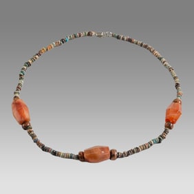 Ancient Egyptian Faience Bead Necklace c.300-50 BC.