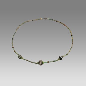 Ancient Egyptian Faience Bead Necklace c.300-50 BC.