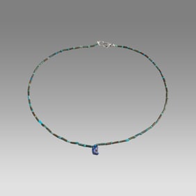 Ancient Egyptian Faience Bead Necklace c.300-50 BC.