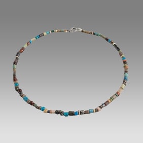 Ancient Egyptian Faience Bead Necklace c.300-50 BC.
