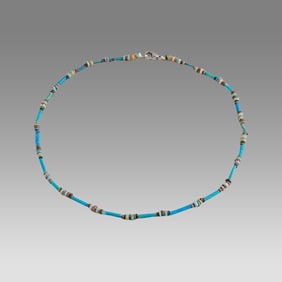 Ancient Egyptian Faience Bead Necklace c.300-50 BC.