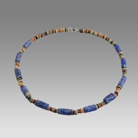Ancient Egyptian Faience Bead Necklace c.300-50 BC.