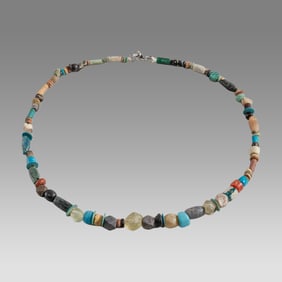 Ancient Egyptian Faience Bead Necklace c.300-50 BC.