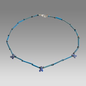 Ancient Egyptian Faience Bead Necklace c.300-50 BC.
