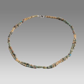 Ancient Egyptian Faience Bead Necklace c.300-50 BC.