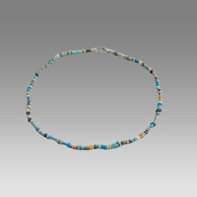 Ancient Egyptian Faience Bead Necklace c.300-50 BC.