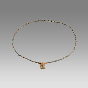 Ancient Egyptian Faience Bead Necklace c.300-50 BC.