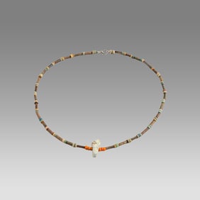 Ancient Egyptian Faience Bead Necklace c.300-50 BC.