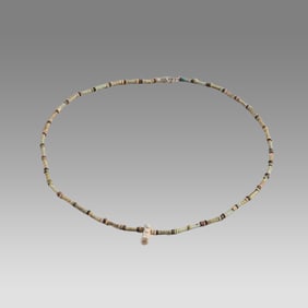 Ancient Egyptian Faience Bead Necklace c.300-50 BC.