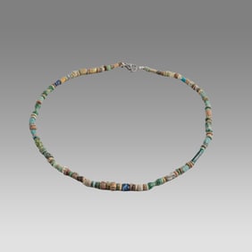 Ancient Egyptian Faience Bead Necklace c.300-50 BC.