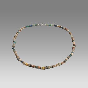 Ancient Egyptian Faience Bead Necklace c.300-50 BC.