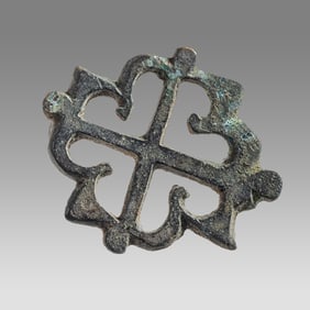 Ancient Byzantine Bronze Cross Fibula c.2nd century AD.