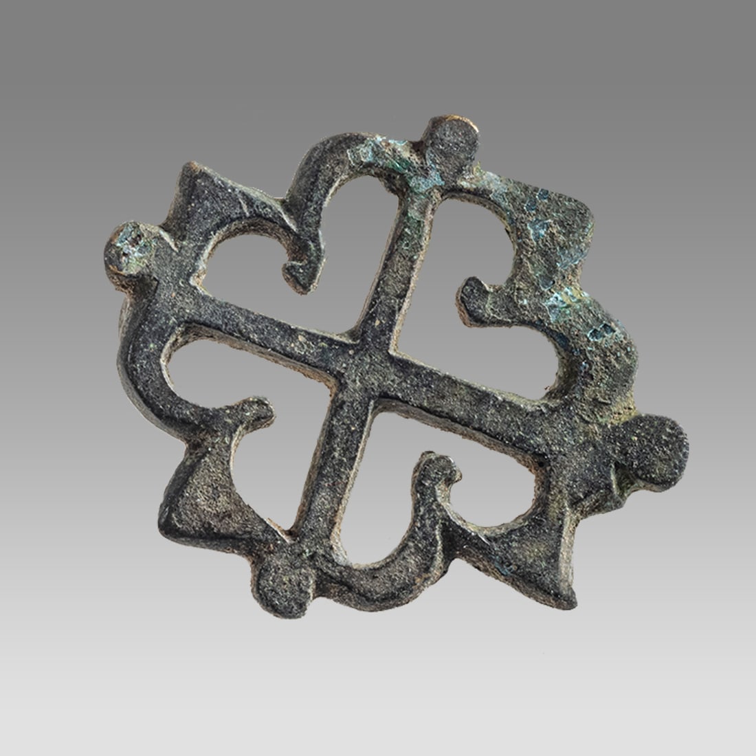 Ancient Byzantine Bronze Cross Fibula c.2nd century AD. (1 of 1)