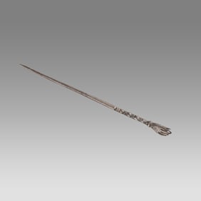 Ancient Roman Silver Hand hair Pin c.2nd century AD.