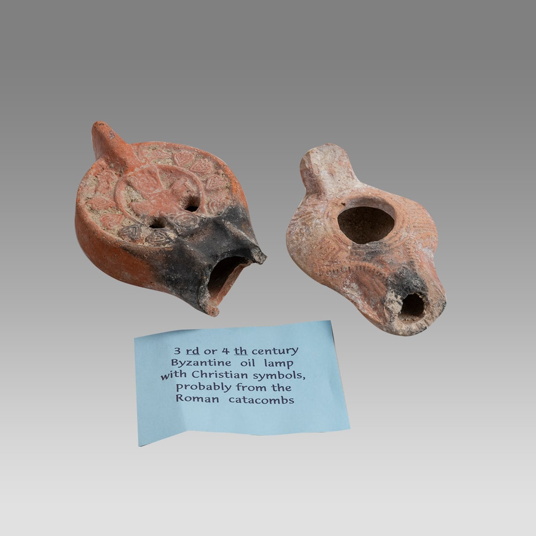 Lot of Ancient Byzantine Terracotta Oil Lamps c.400-600 AD. (1 of 2)