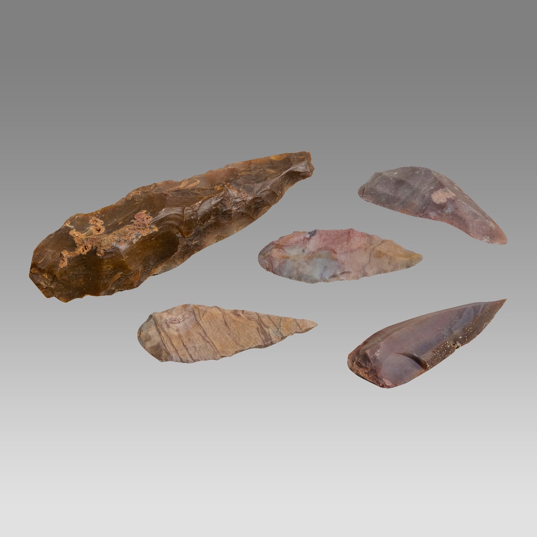 5 North African Neolithic Flint Tools Ca. 6000 - 4000 B.C., North Africa, (1 of 1)