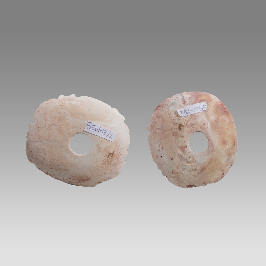Maya Pair of Carved Shell Ear Ornaments (2) (1 of 1)