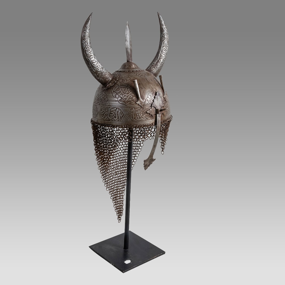 Persian Helmet Kulah-Khud With Horns. (1 of 2)