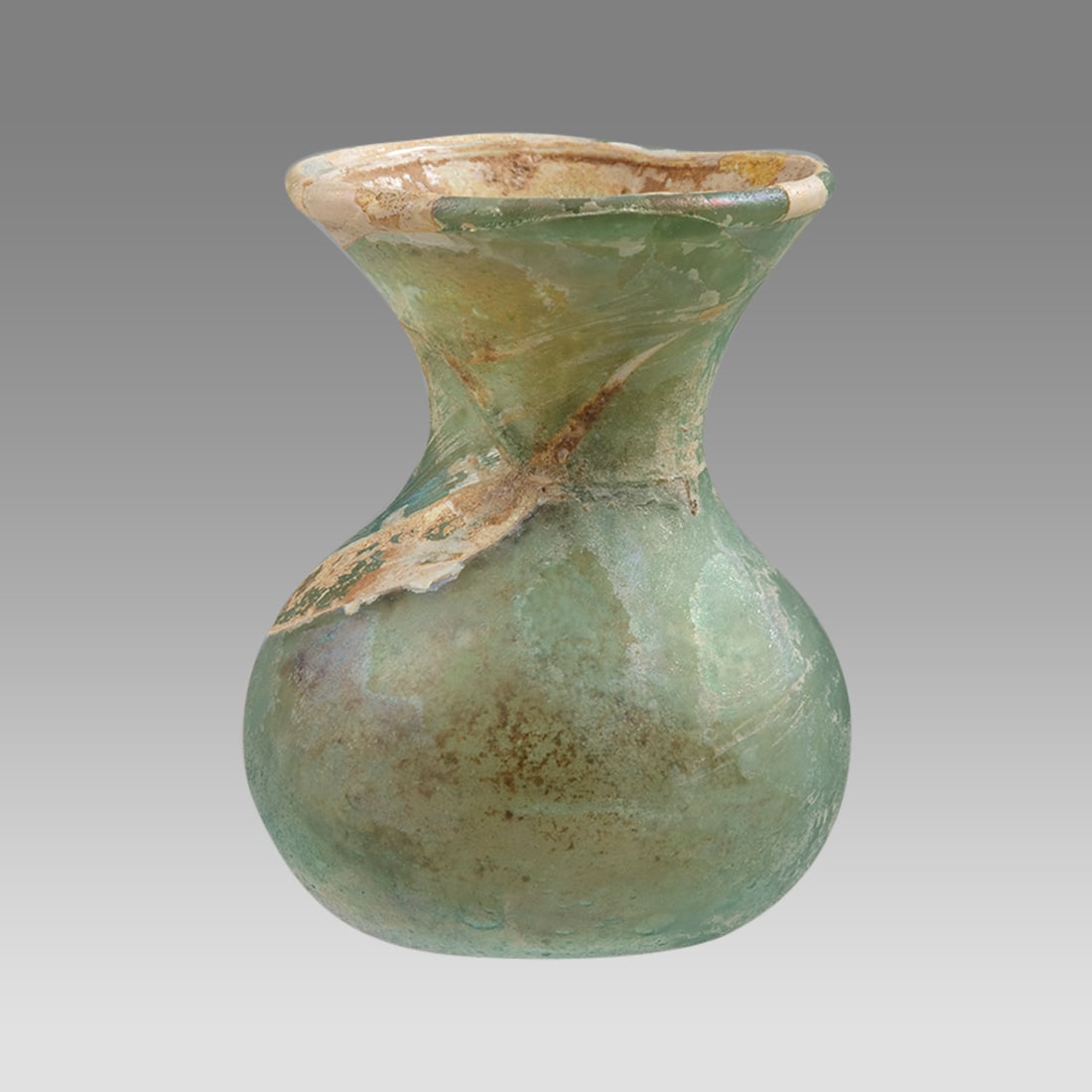 Ancient Holy Land Roman Glass Jar c.1st-3rd century AD. (1 of 3)