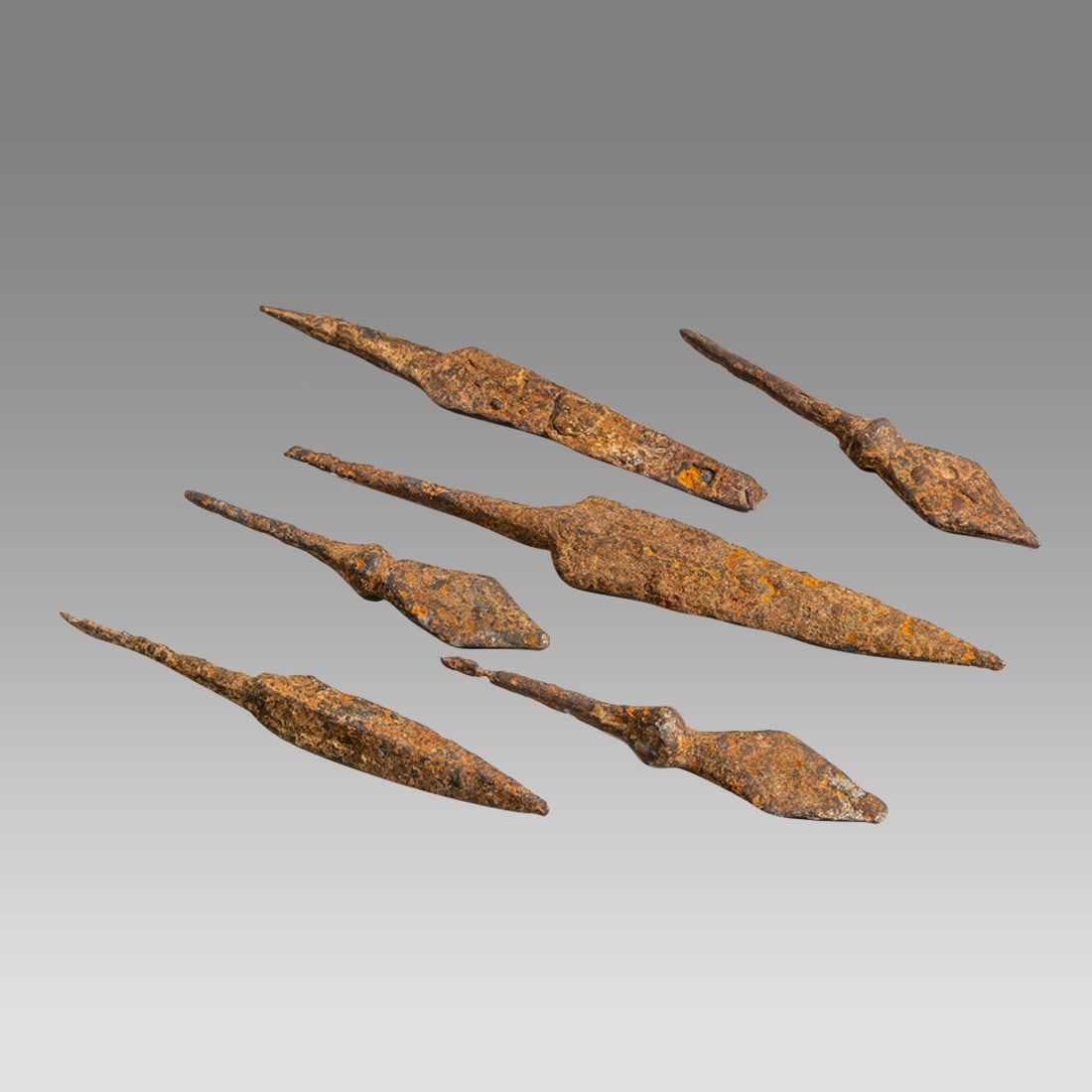 Lot of 6 Ancient Roman, Iron Arrow Heads c.1st-3rd century AD. (1 of 1)